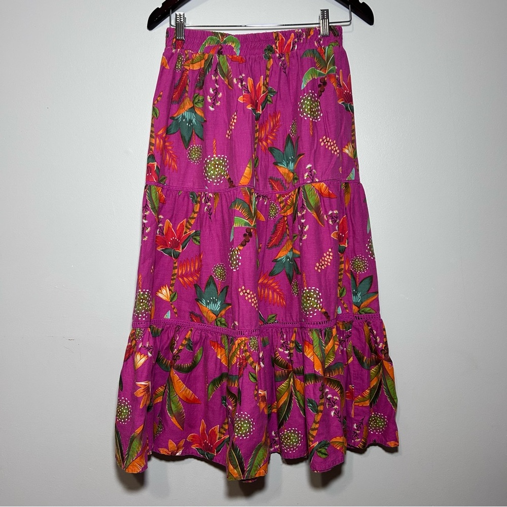 RACHEL Rachel Roy Floral Tropical Maxi Skirt M